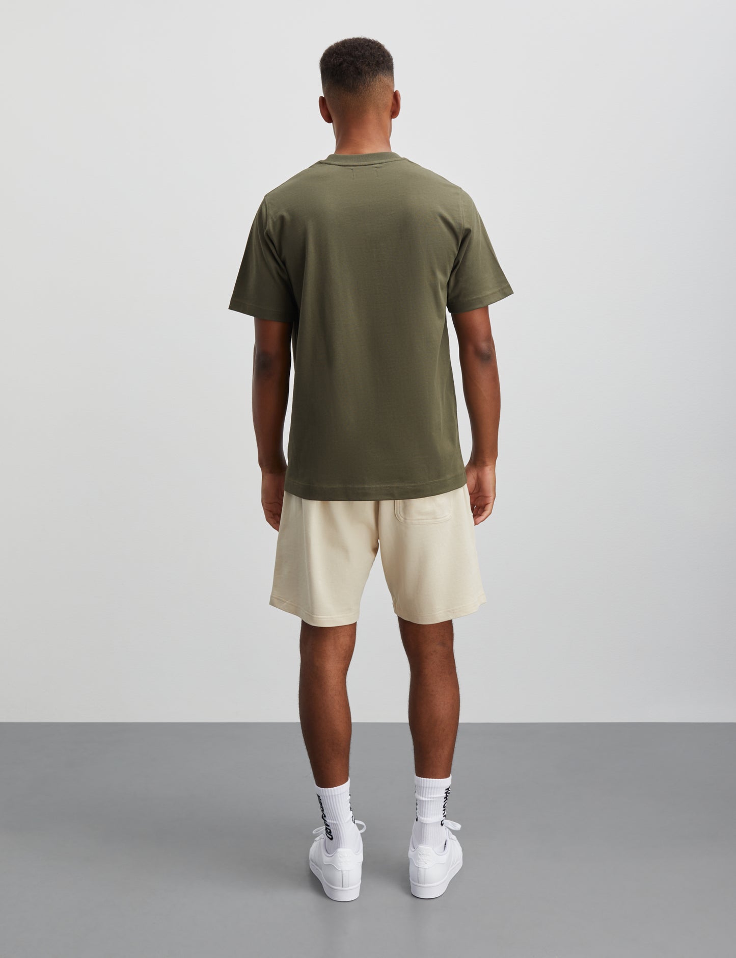 Cotton Jersey Frode Emb Logo Tee, Olive Night