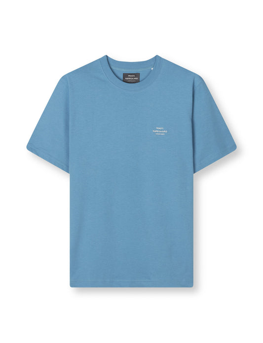 Cotton Jersey Frode Emb Logo Tee, Captain`s Blue