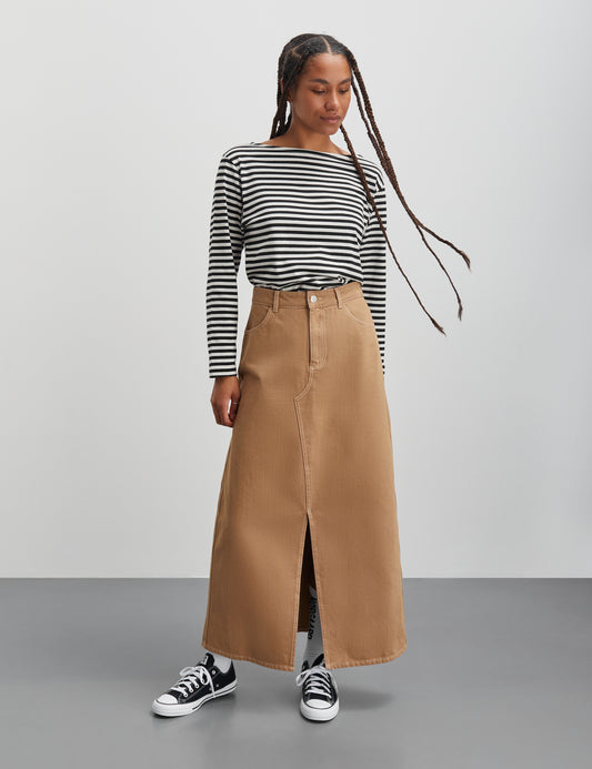 Soil Denim Ketty Skirt, Tiger's Eye