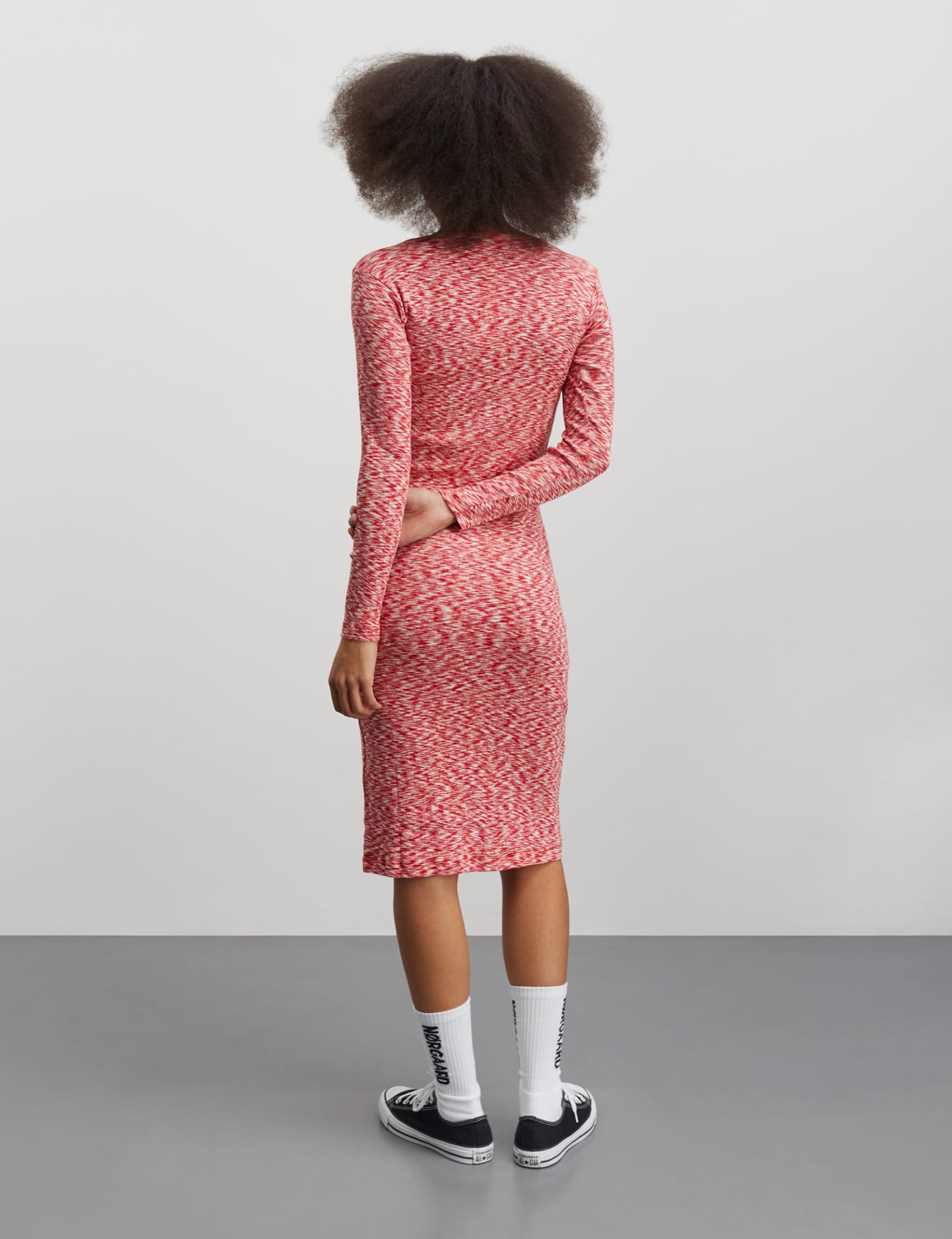 2x2 Cotton Space Bubi Dress, Multi Red – MADS NØRGAARD – COPENHAGEN