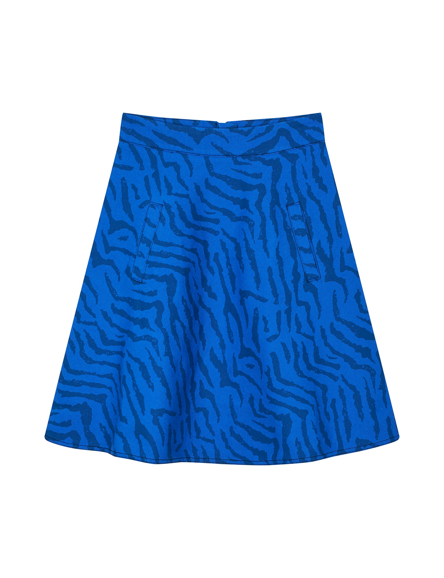 Zebra print denim skirt hotsell