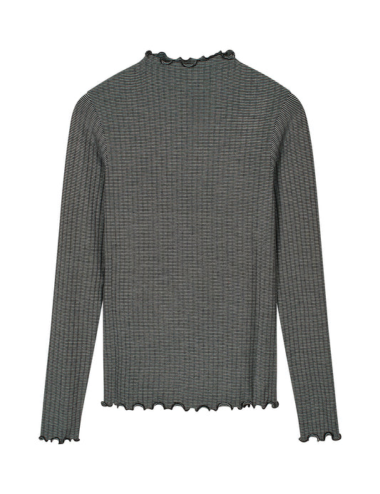 5x5 Stripe Trutte Tee LS, Black/Vanilla Ice