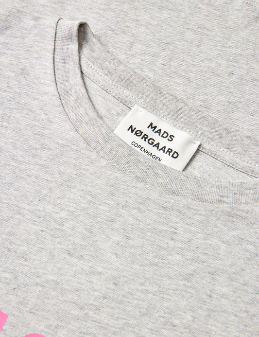 Single Cotton Trenda P Tee, Light Grey Melange