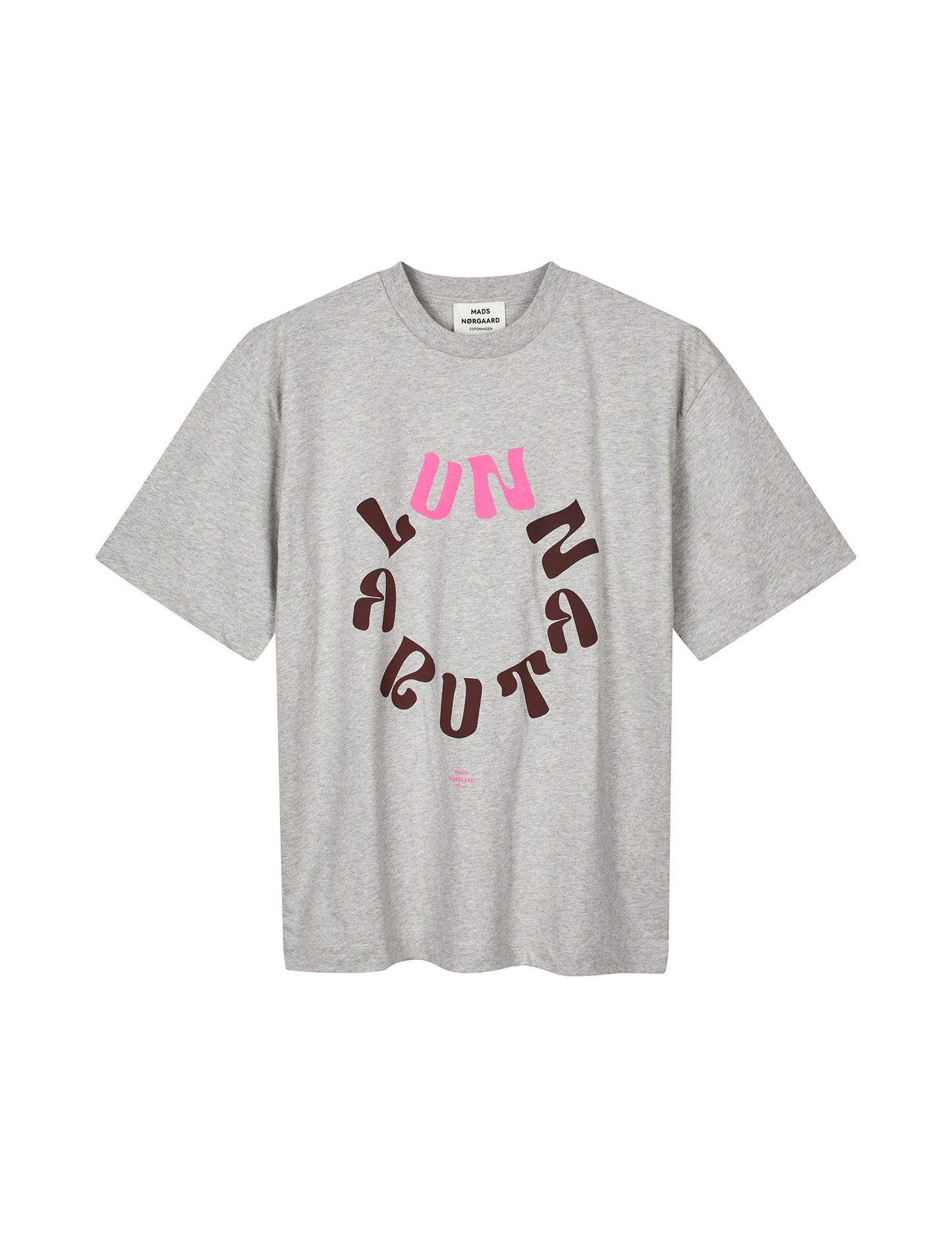 Single Cotton Dassel Tee, Light Grey Melange