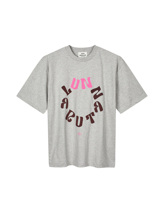 Single Cotton Dassel Tee, Light Grey Melange