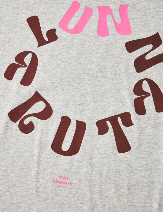 Single Cotton Dassel Tee, Light Grey Melange