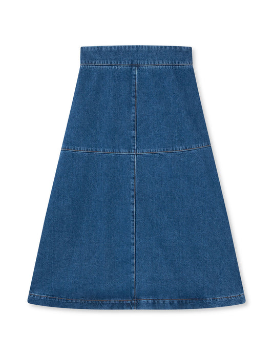 Denim Lunar Skirt, Vintage Blue