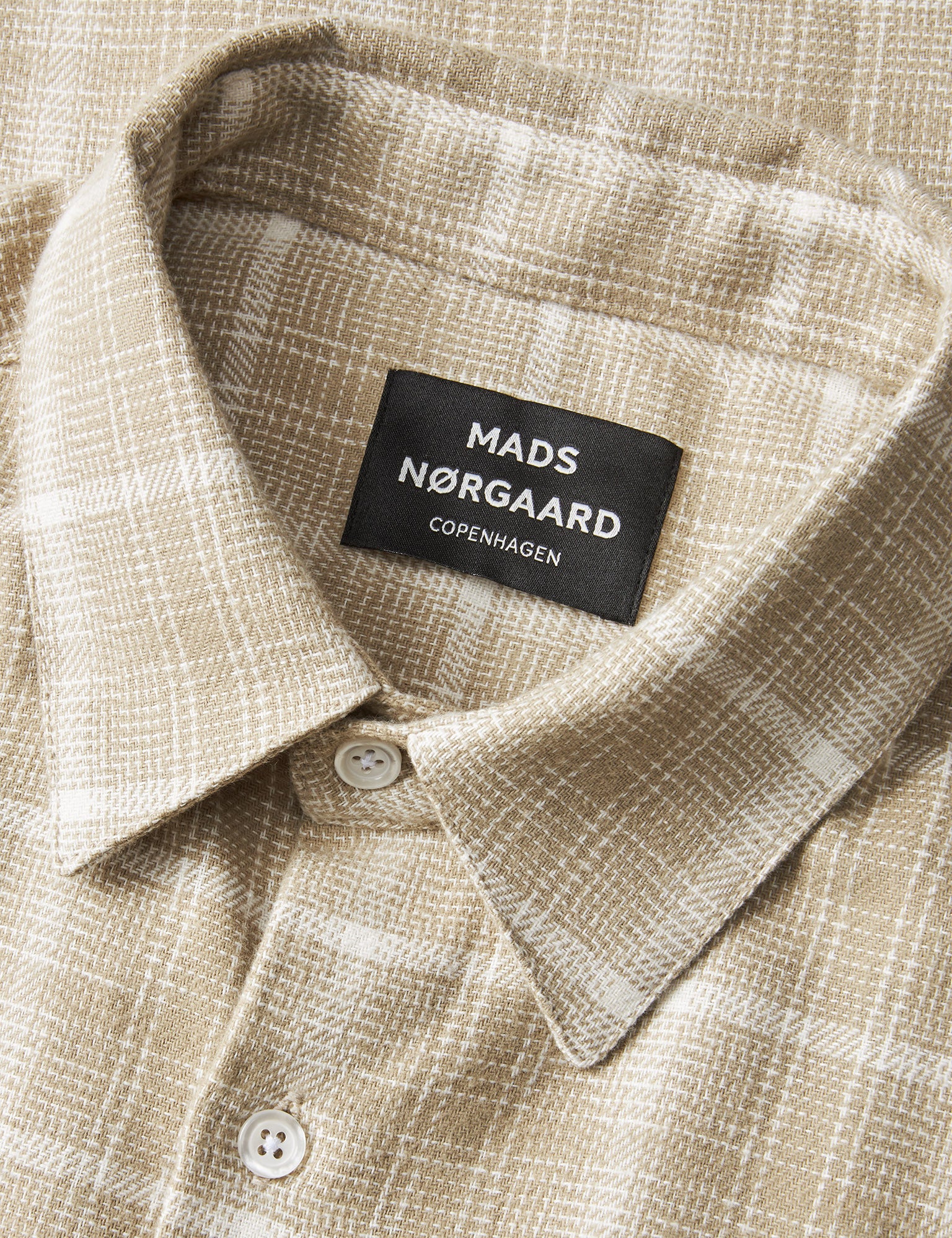 Alaska Flannel Check Sune Shirt, Vanilla Ice/Silver Sage Alaska Flannel Check Sune Shirt, Vanilla Ice/Silver Sage