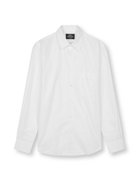 Prime Cotton Poplin Sune Shirt, White