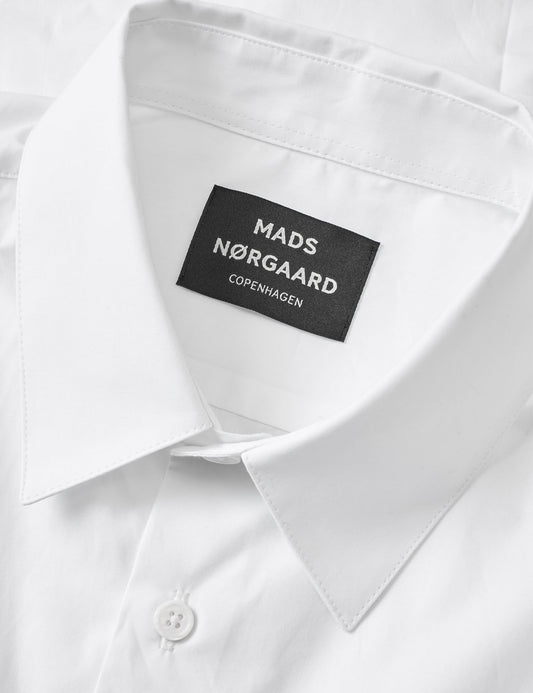 Prime Cotton Poplin Sune Shirt, White