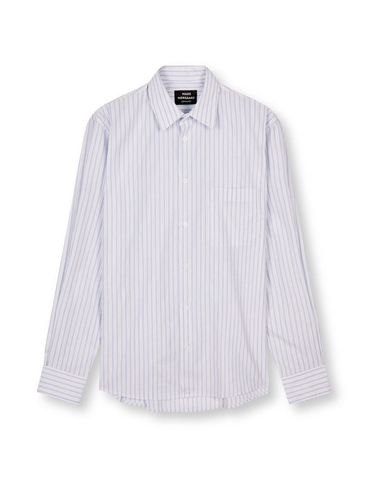 Prime Cotton Poplin Sune Shirt, Deep Well/White