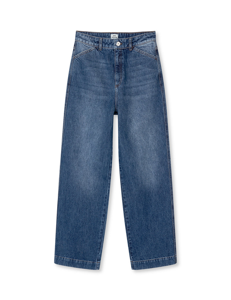 TEN DENIM TROUSERS 青 M Denim Trousers Crest Billionaire