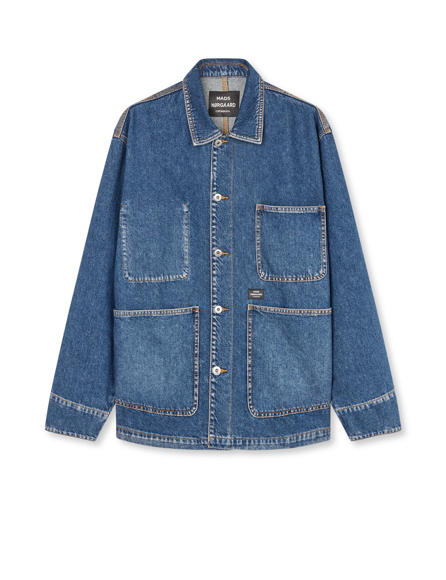 Texas Chore Jacket, Blue Wash – MADS NØRGAARD – COPENHAGEN