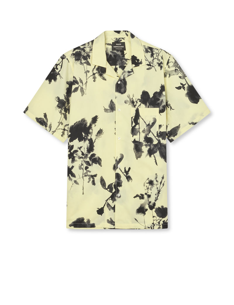 Prime Cotton Poplin Kenji AOP Shirt SS, Tender Yellow – MADS