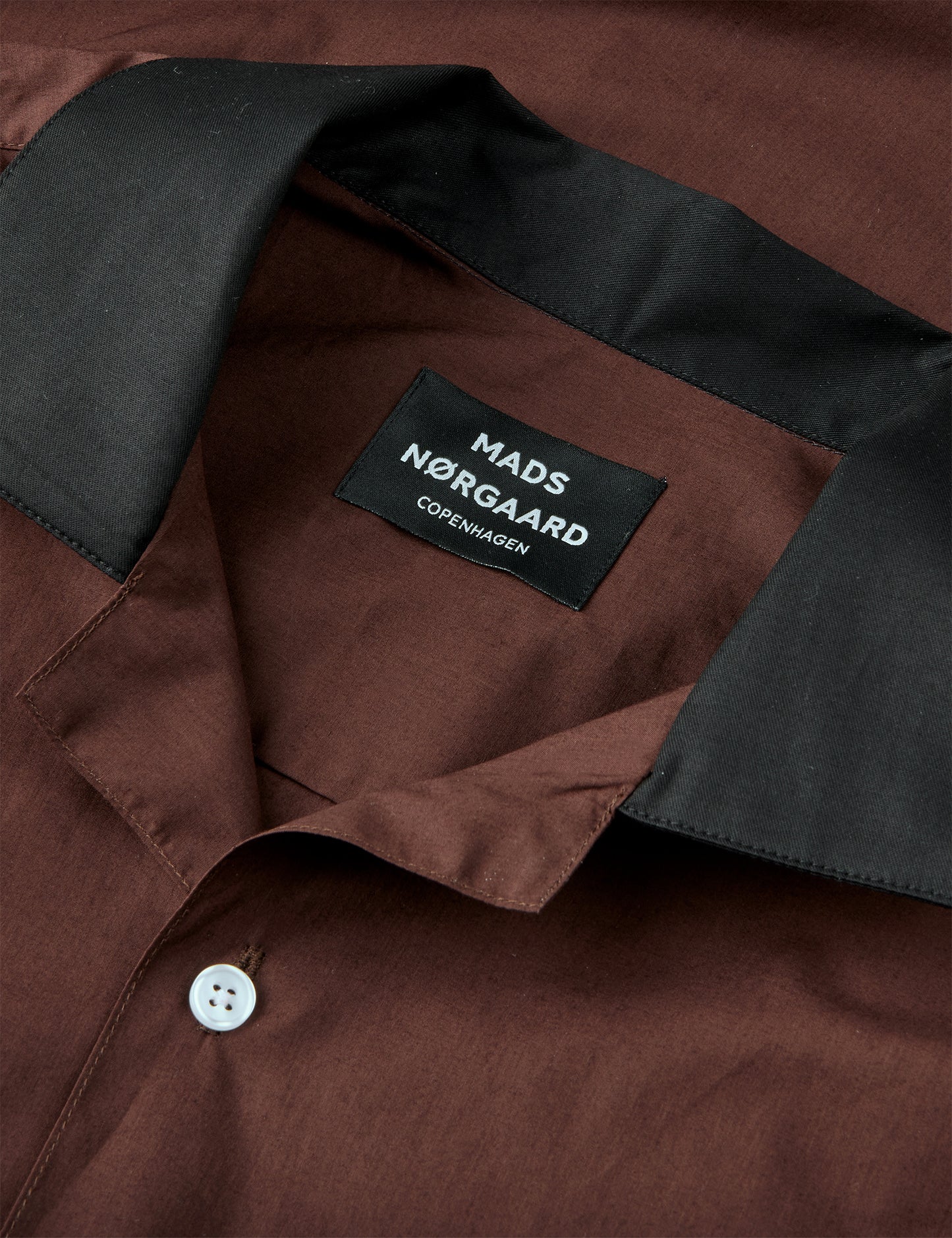 Prime Cotton Poplin Kenji Shirt SS, Chicory Coffee