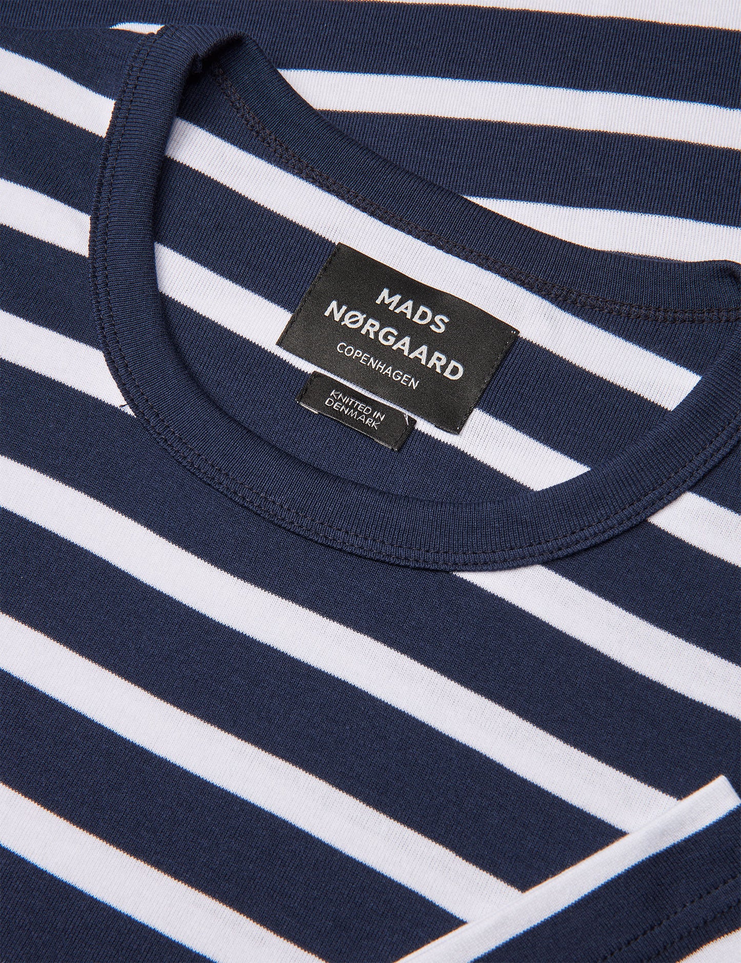 Trio Rib Tobias Tee LS, Parisian Night/Brilliant White