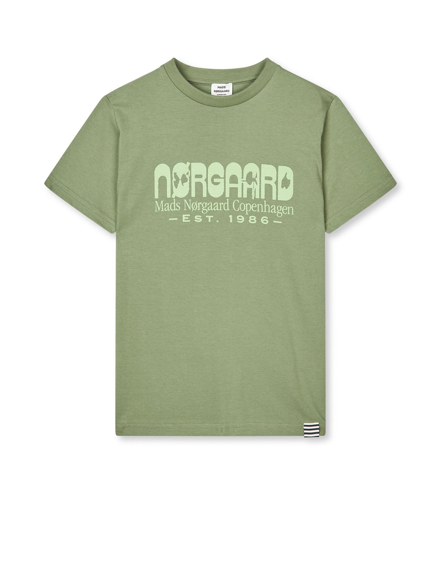 Printed Tee Thorlino Tee, Oil Green