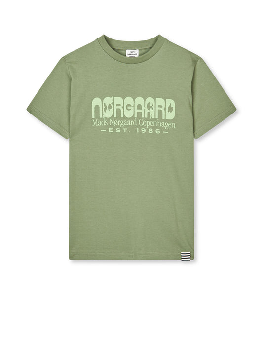Printed Tee Thorlino Tee, Oil Green
