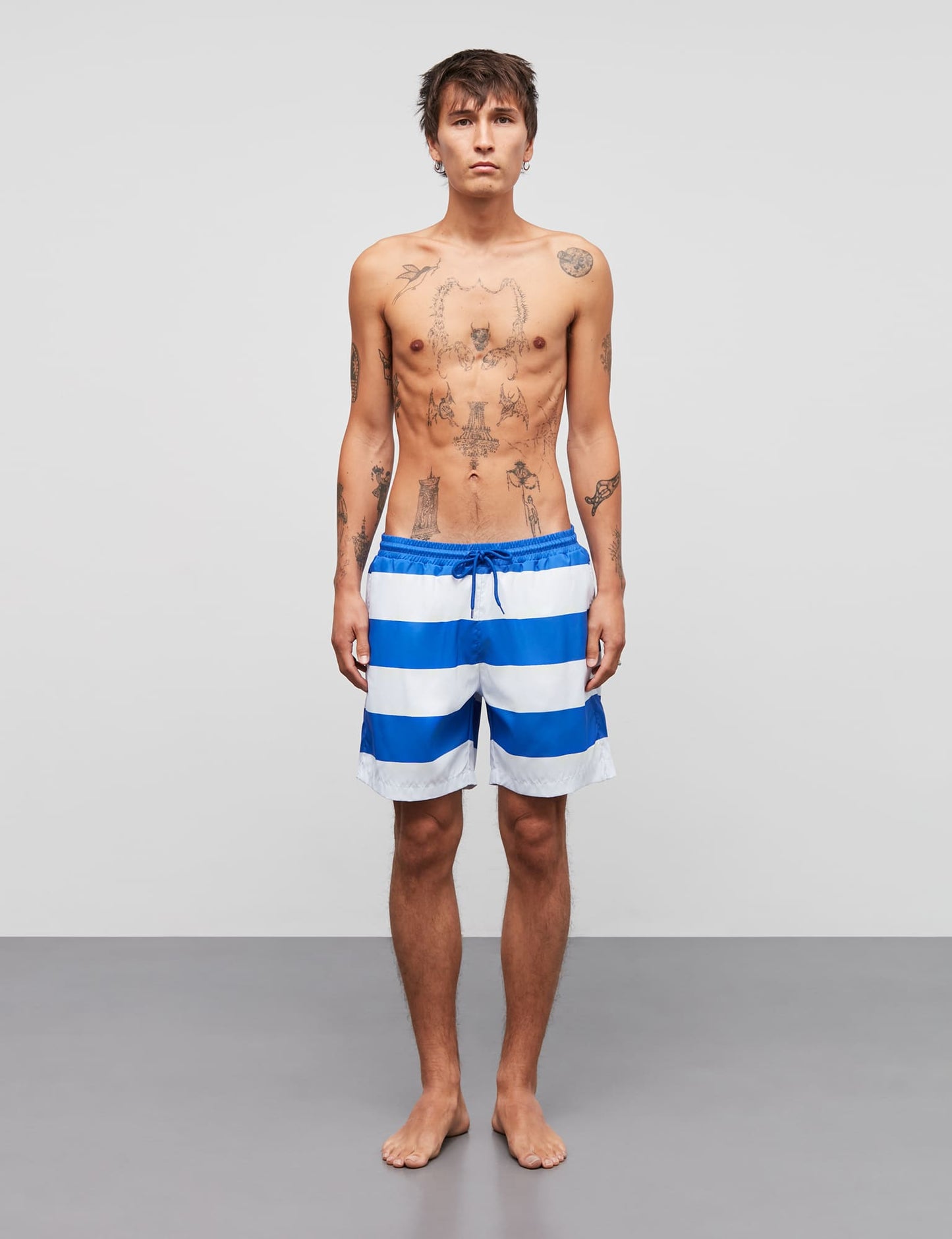 Sea Sandro Stripe Shorts, Surf The Web/White