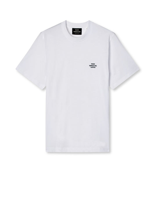 Cotton Jersey Frode Emb Logo Tee, White