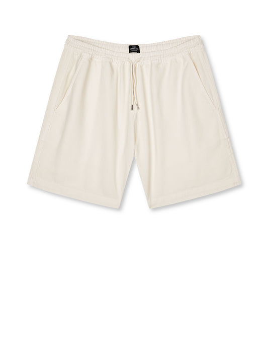 Dyed Canvas Beach Shorts, Vanilla Ice