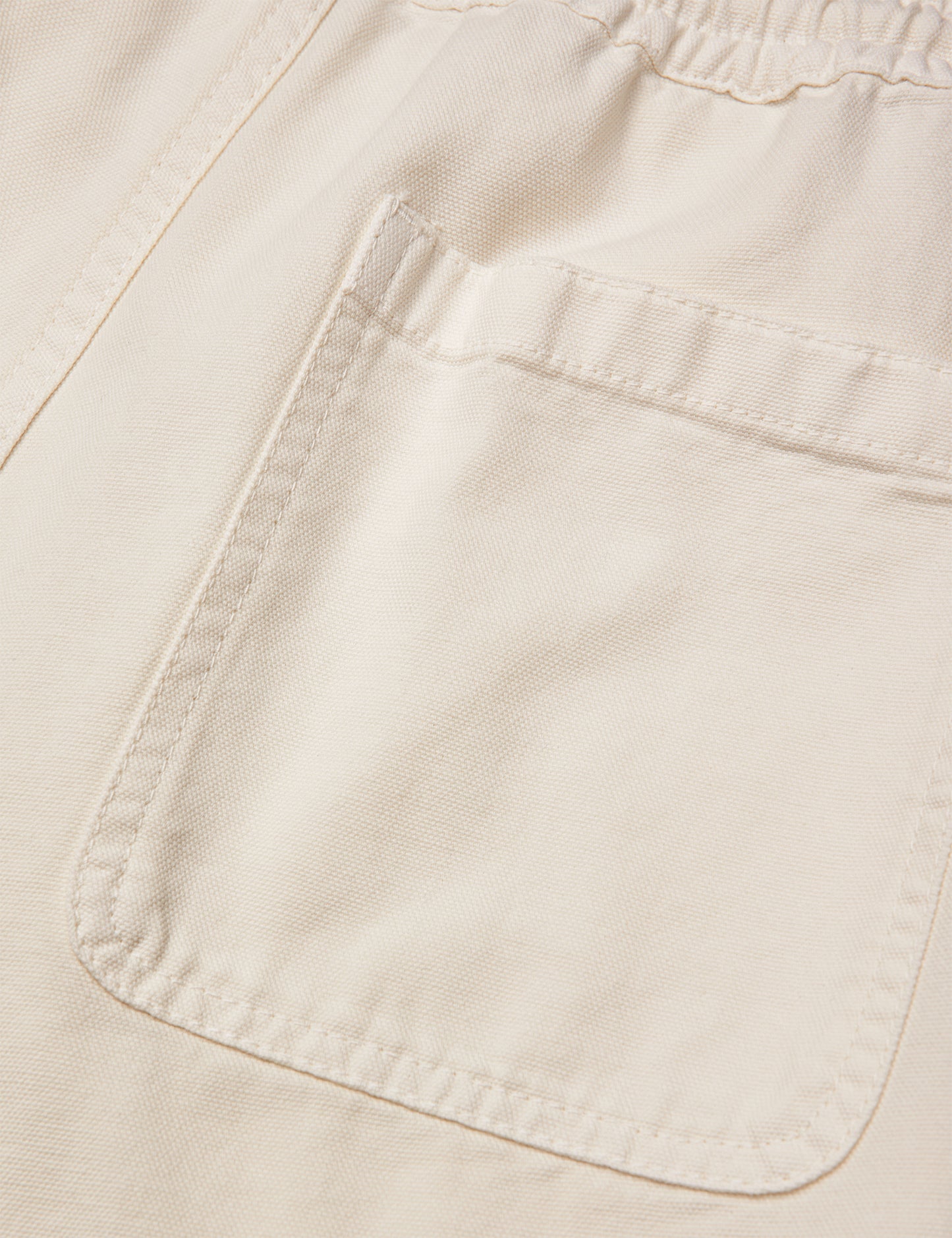 Dyed Canvas Beach Shorts, Vanilla Ice