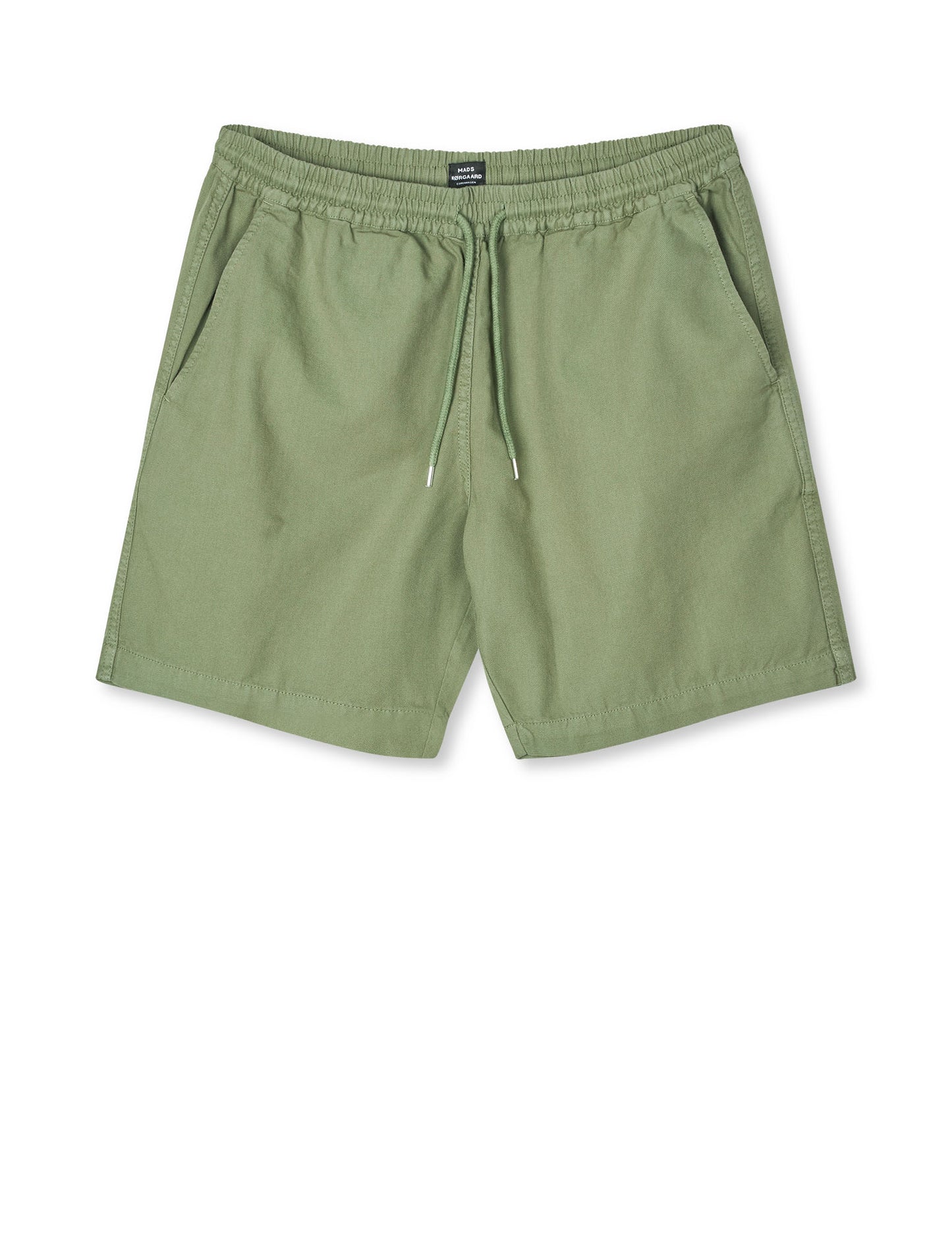 Dyed Canvas Beach Shorts, Oil Green