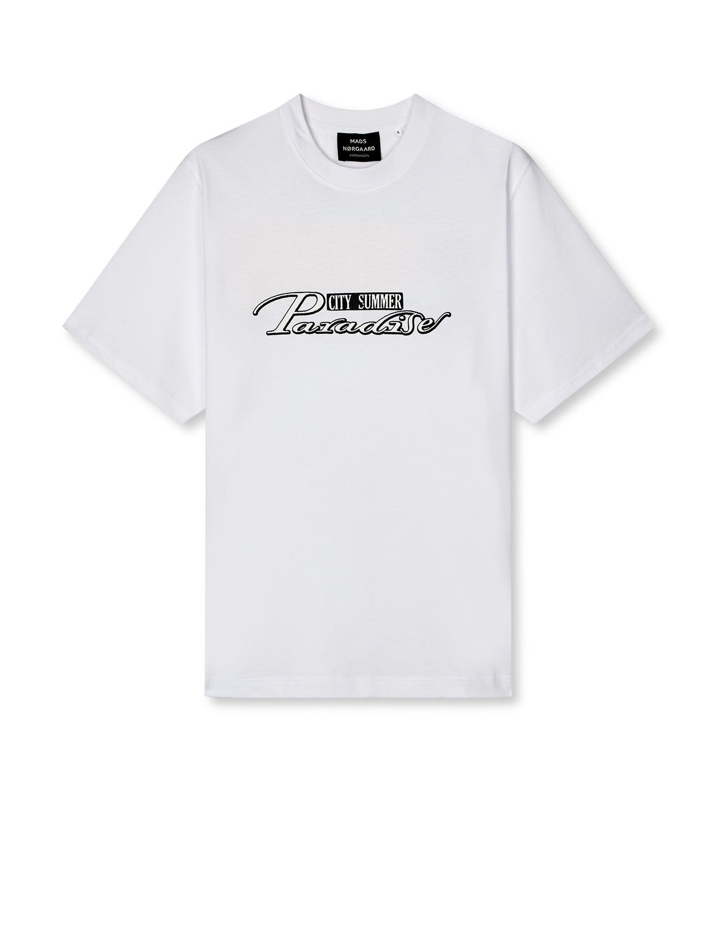 Cotton Jersey Frode Paradise Tee, White