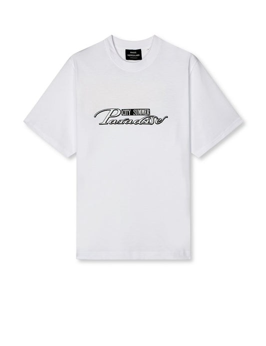Cotton Jersey Frode Paradise Tee, White
