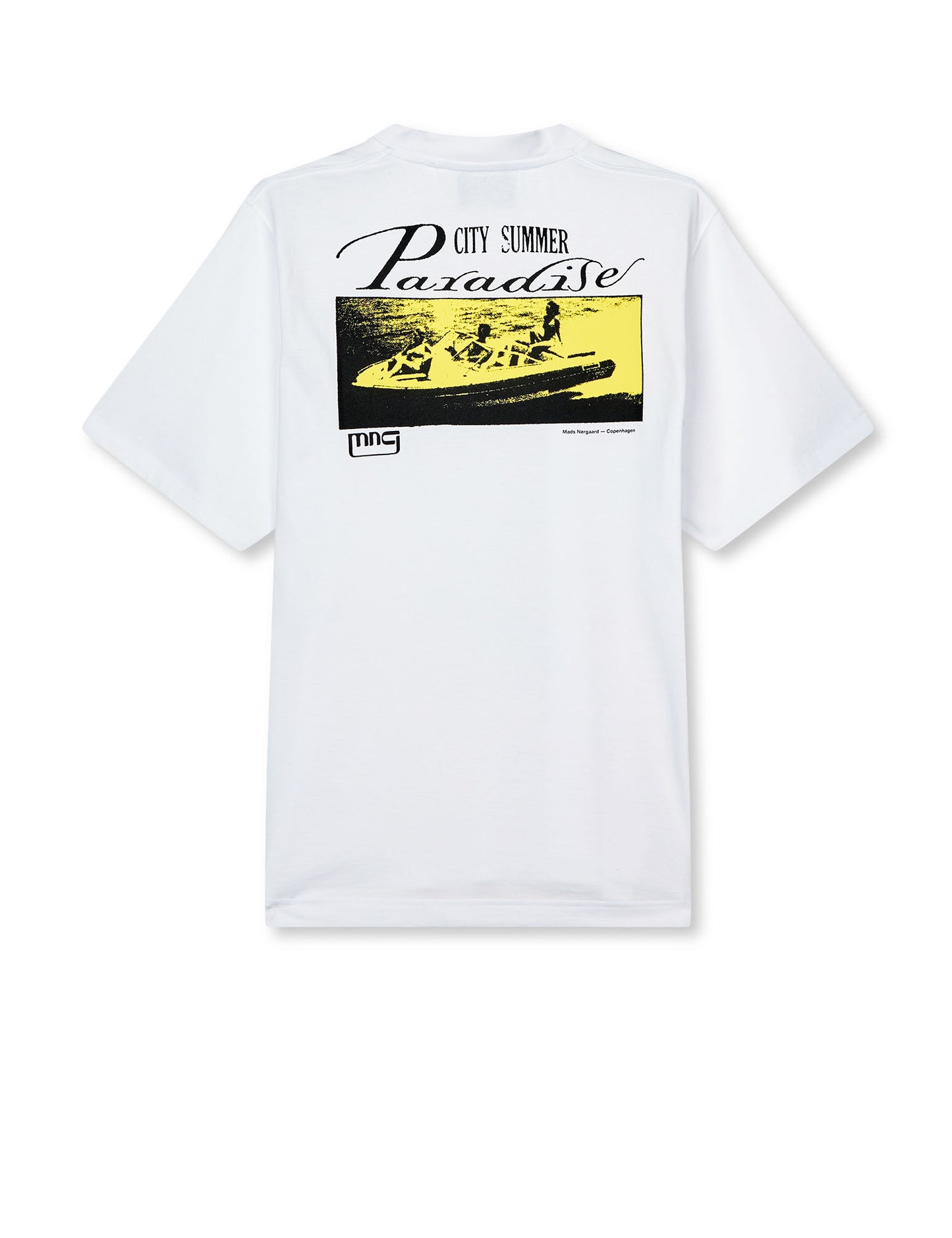 Cotton Jersey Frode Paradise Tee, White