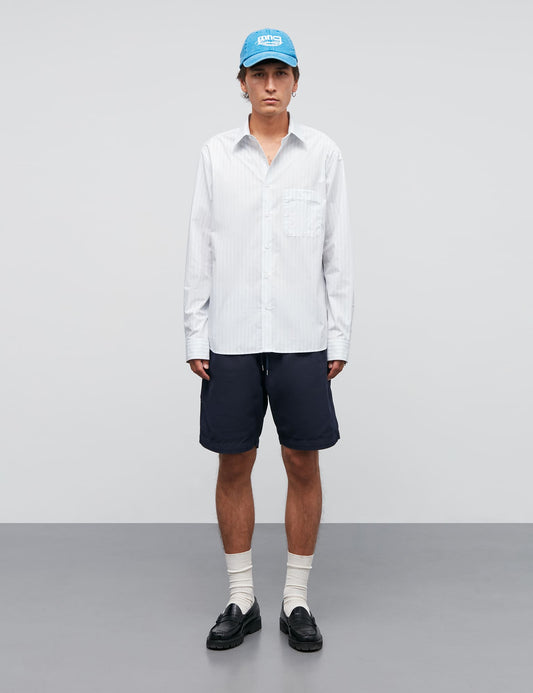 Prime Cotton Poplin Sune Shirt, Ballad Blue/White