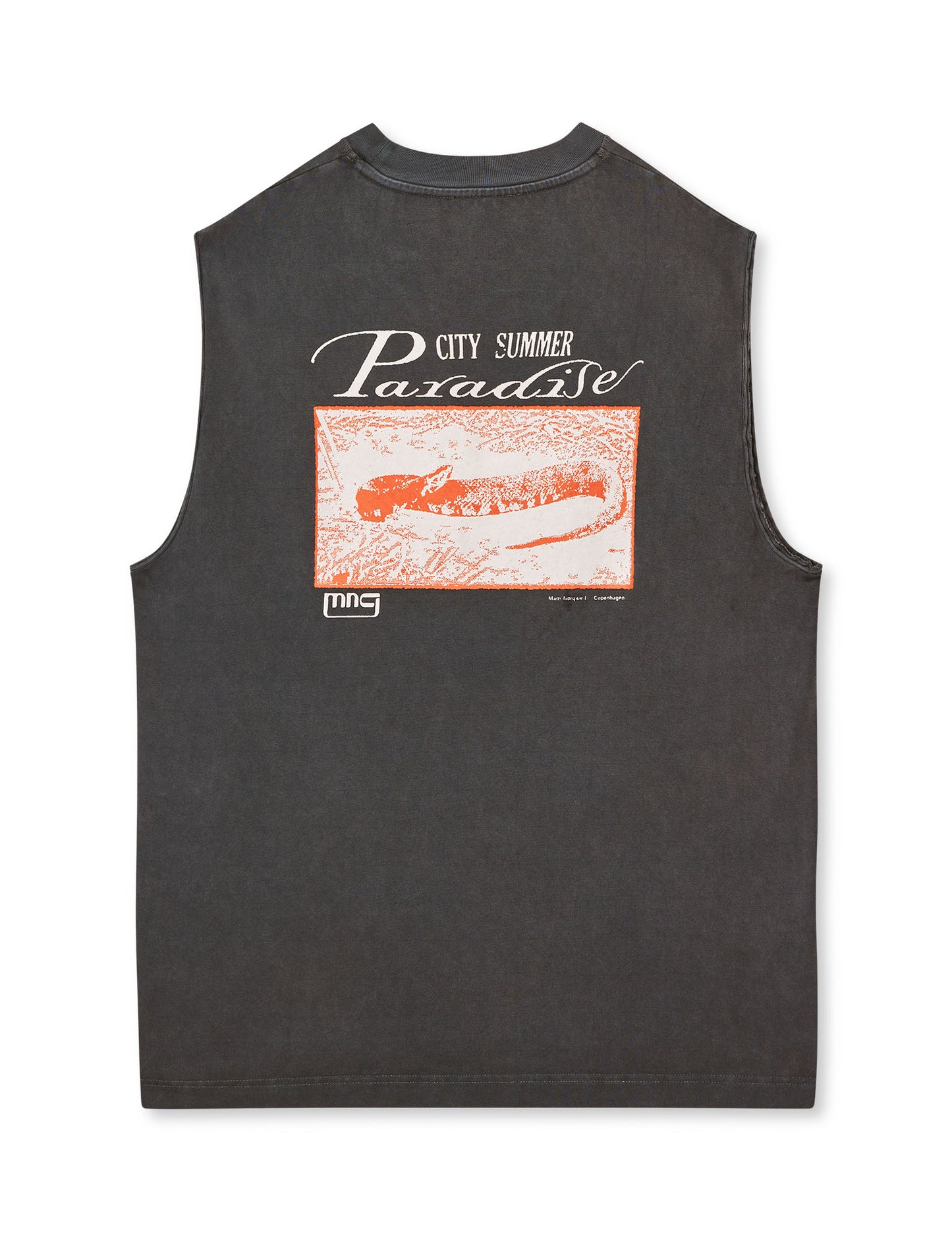 Open-End Dye MNC Paradise Big Tanktop, Black Oyster