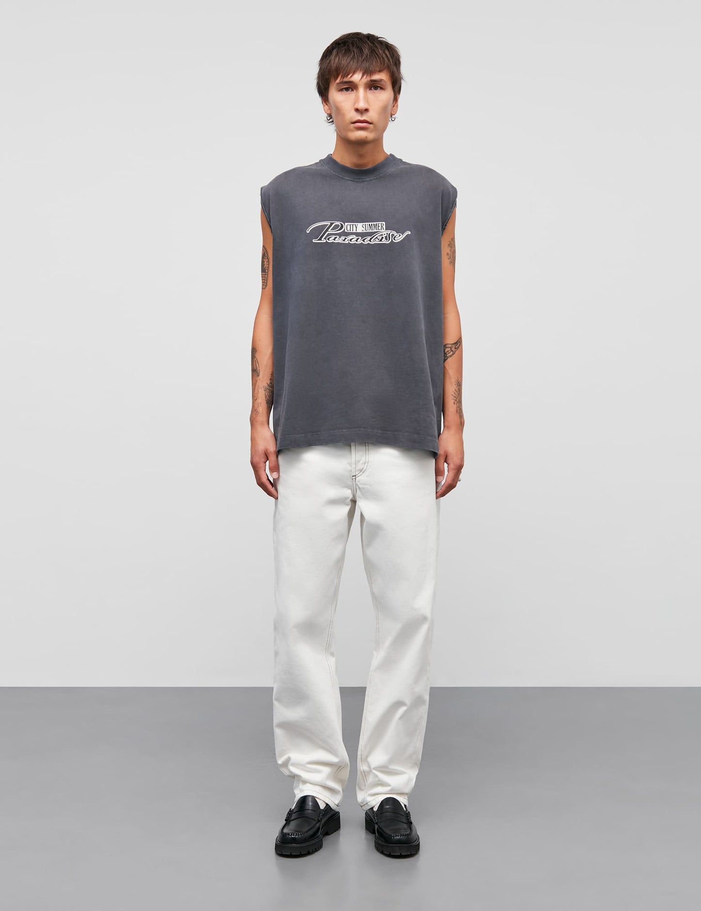 Open-End Dye MNC Paradise Big Tanktop, Black Oyster