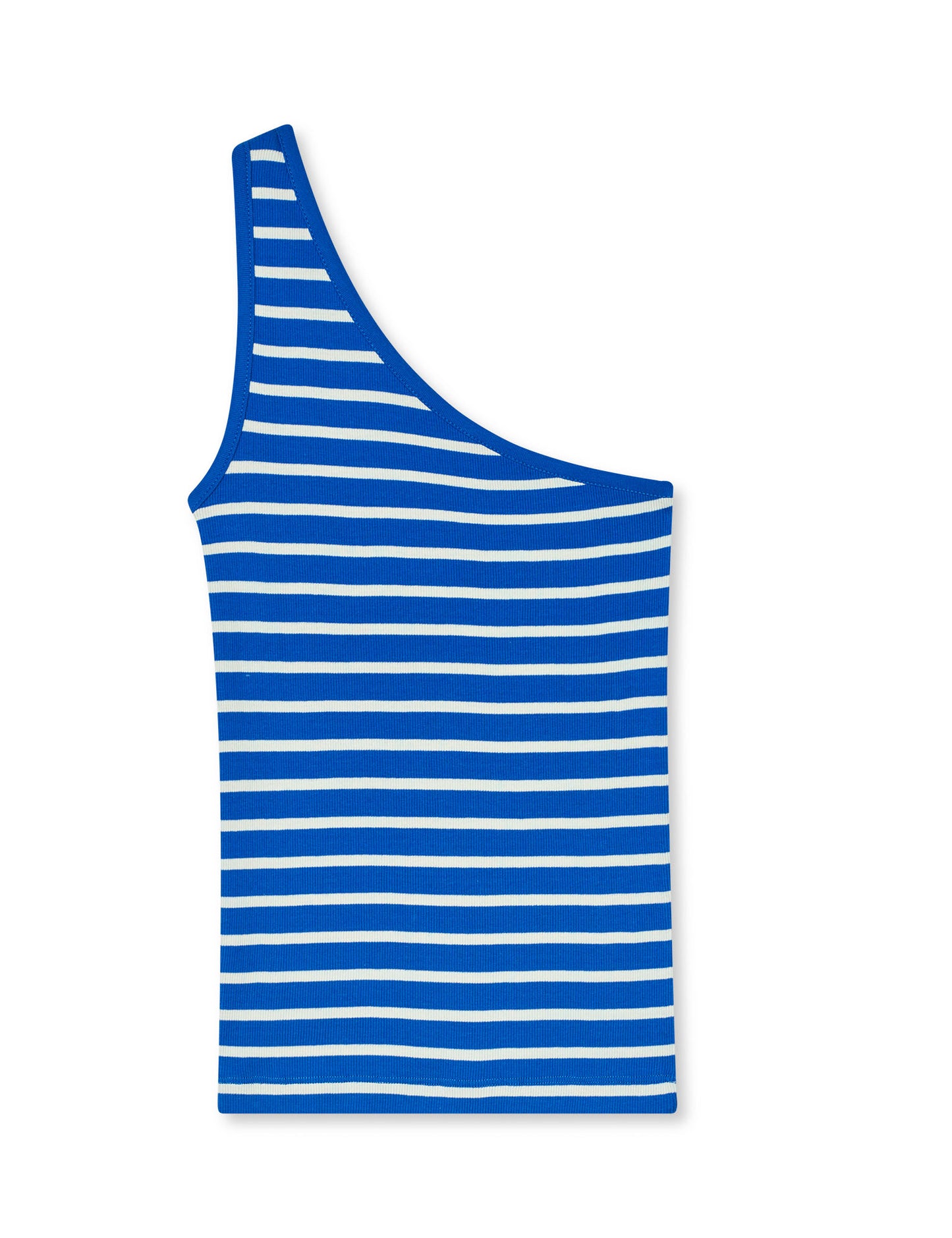2x2 Cotton Stripe Kitty Top, Surf The Web/Vanilla Ice