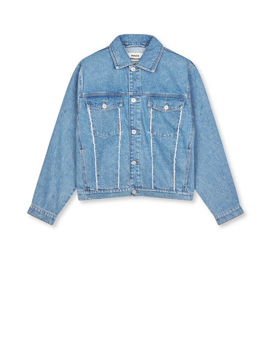 Classic Denim Gaia Jacket, Mid Blue Denim