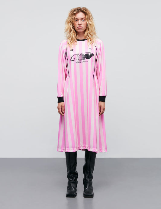 Shiny Sport Debbie Dress, Begonia Pink/Blushing Bride
