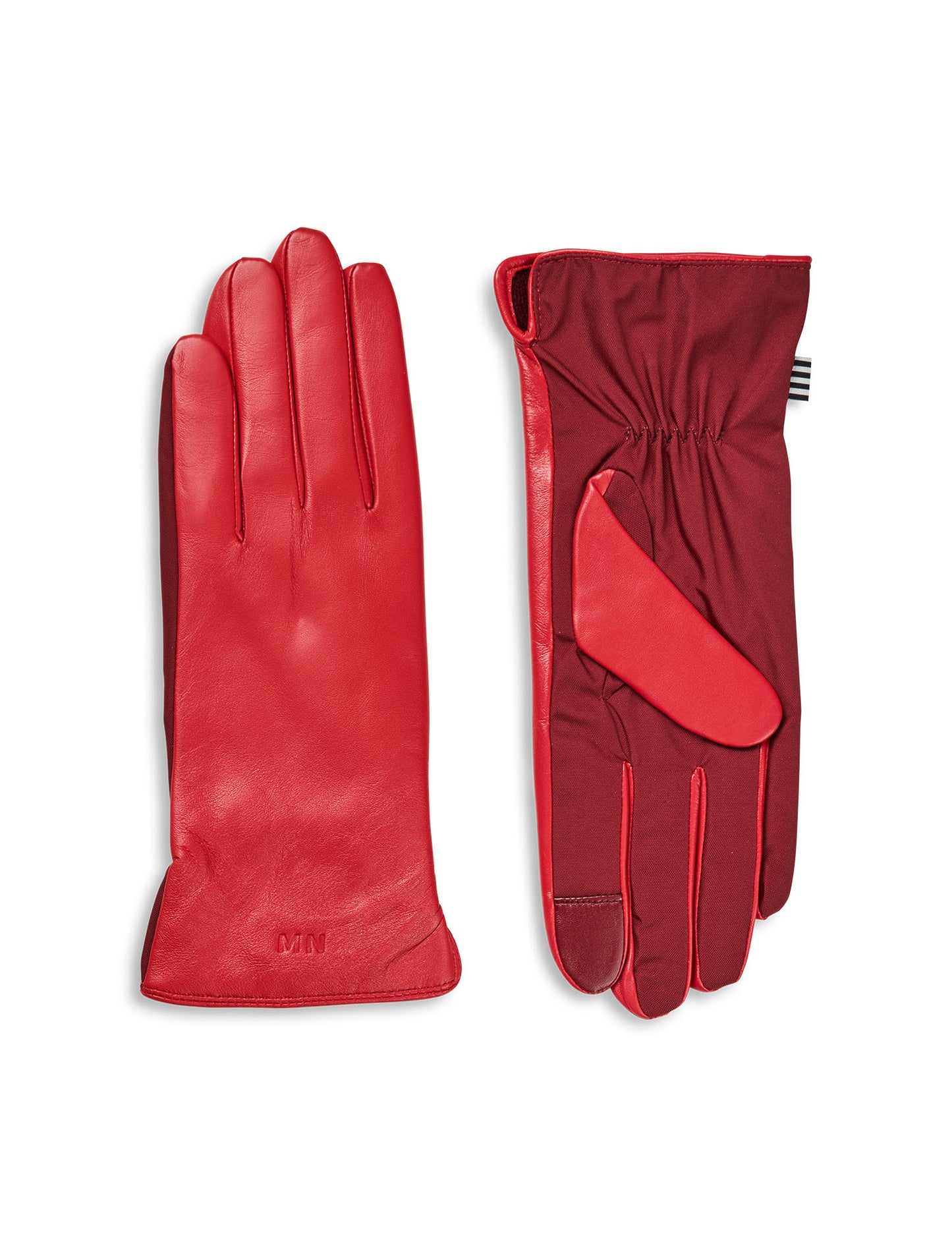 Tian Ace Leather Mix Glove, Winery/High Risk Red