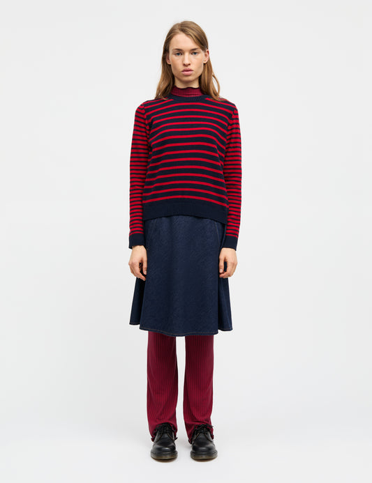 Cashmere Blend Ingrid Knit, Deep Well/Goji Berry