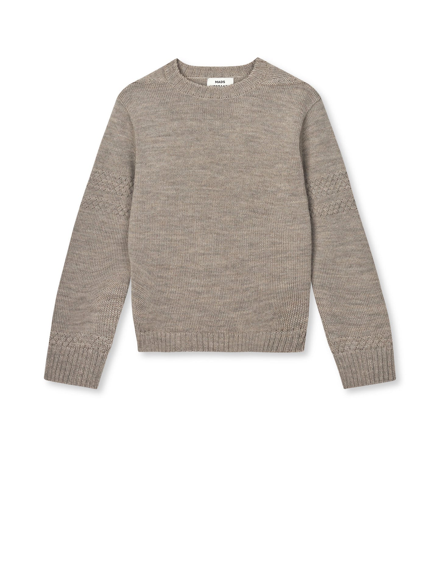 Wool Karoline Sweater, Beige Melange