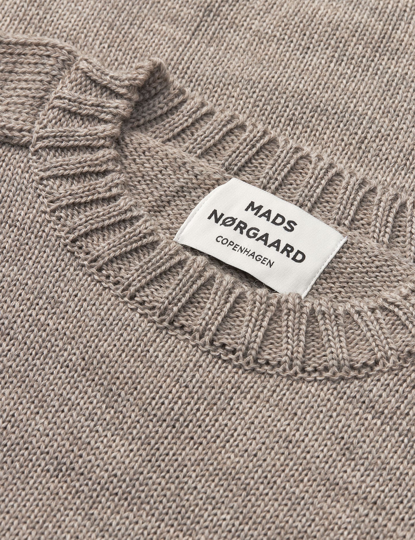Wool Karoline Sweater, Beige Melange