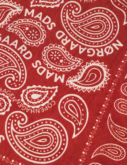 Soft Cotton Paisley Scarf Solid, Winery