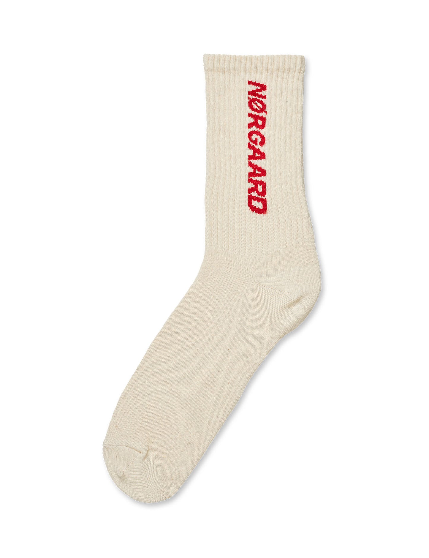 Sock Single Logo Step, Ecru