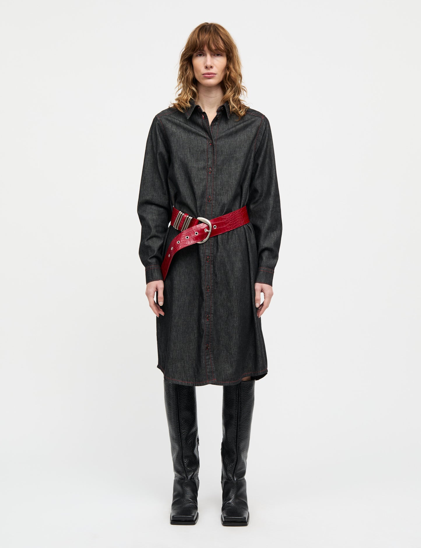 Air Denim Crissy Dress, Black