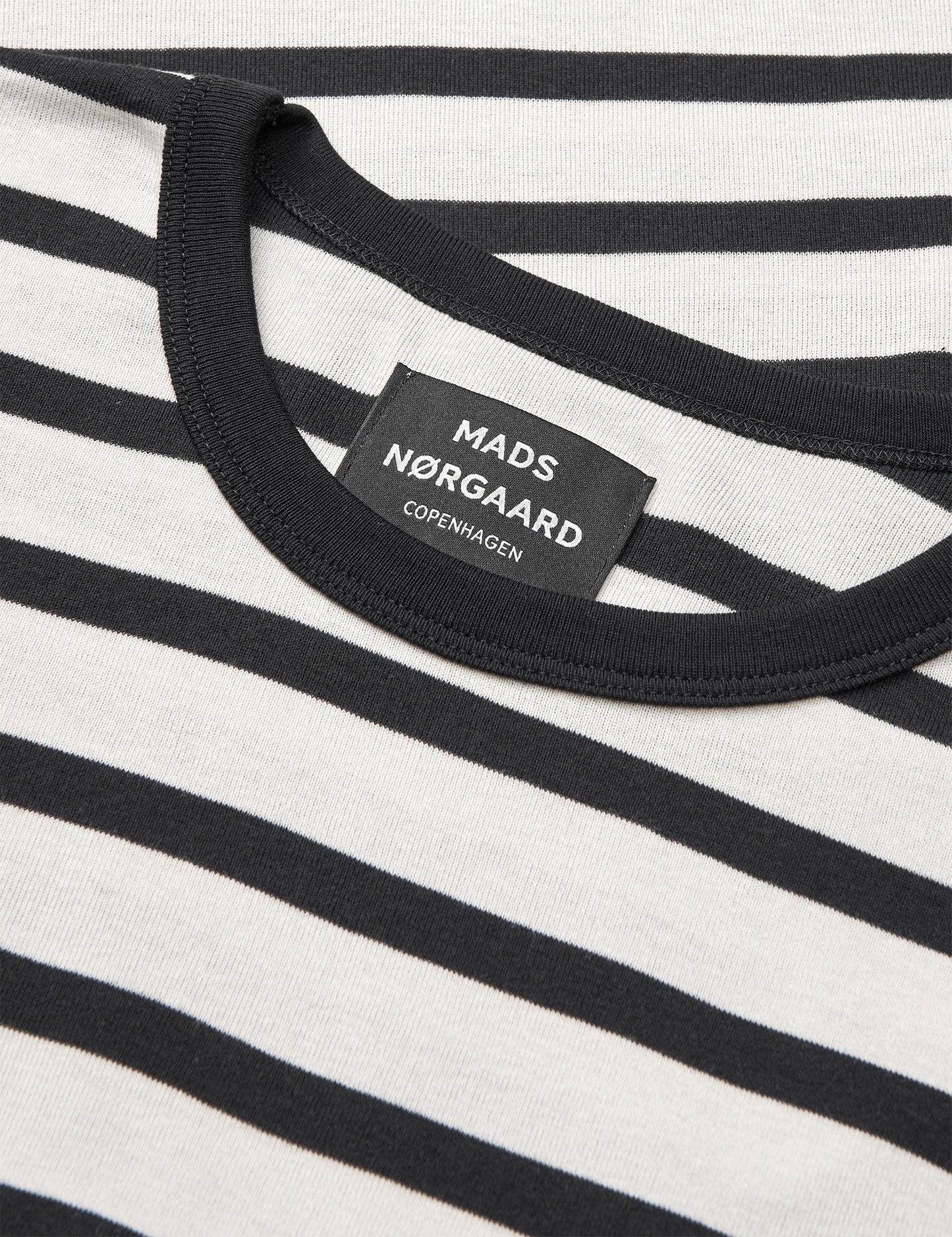 Trio Rib Tobias Tee LS, Black/Rainy Day