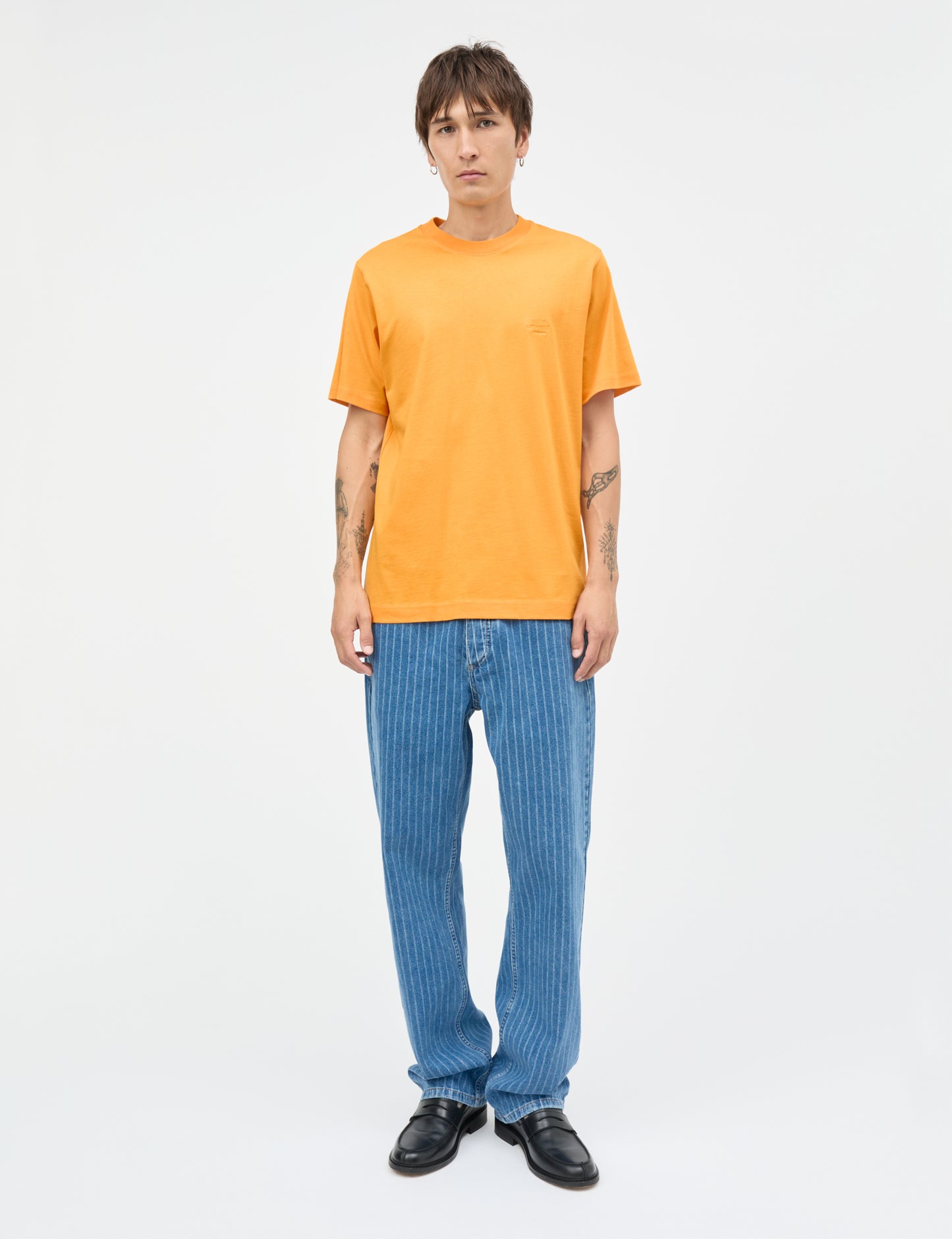 Cotton Jersey Frode Logo Tee FAV, Zinnia