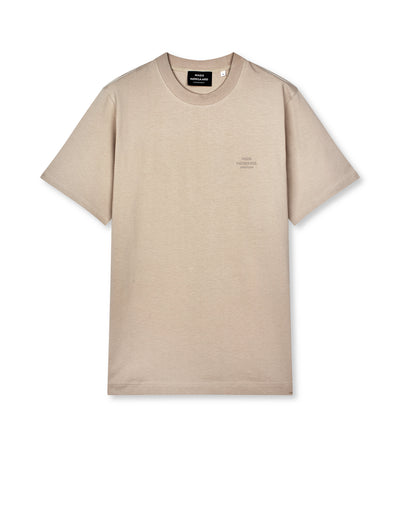Cotton Jersey Frode Logo Tee FAV, Plaza Taupe