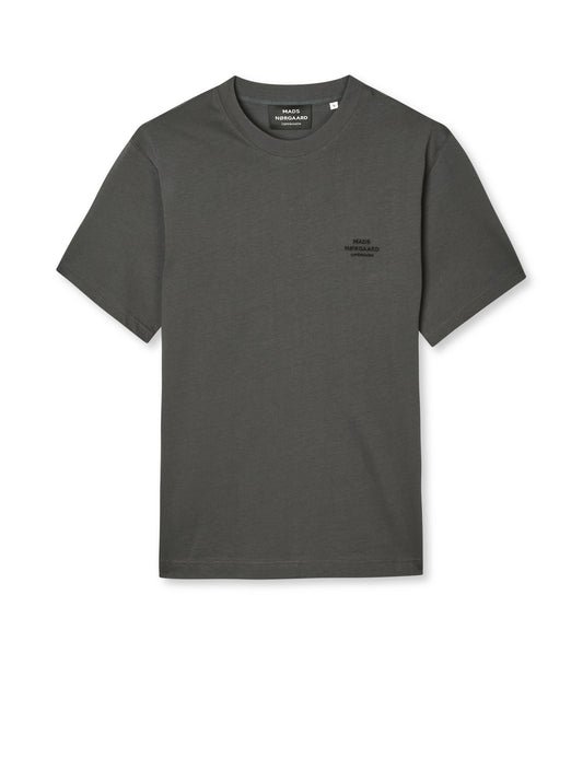 Cotton Jersey Frode Logo Tee FAV, Asphalt