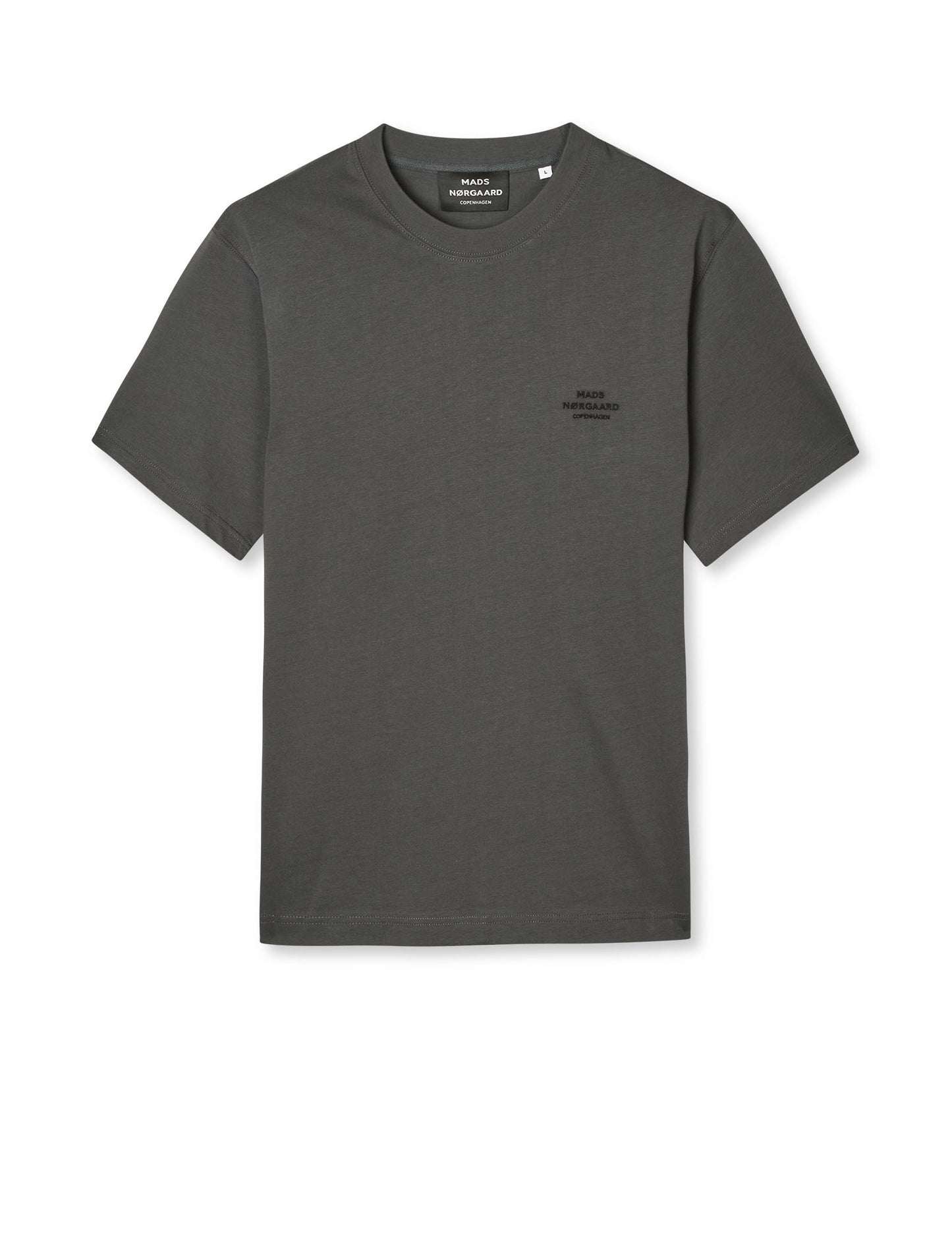 Cotton Jersey Frode Logo Tee FAV, Asphalt