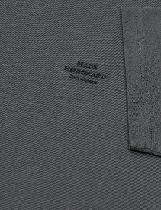 Cotton Jersey Frode Logo Tee FAV, Asphalt