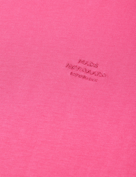 Cotton Jersey Frode Logo Tee FAV, Raspberry Rose